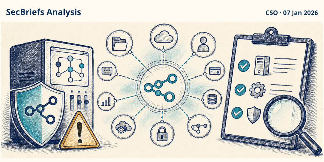 SecBriefs Analysis illustration for “Critical n8n flaw could enable unauthenticated system takeover”; source CSO, 07 Jan 2026.