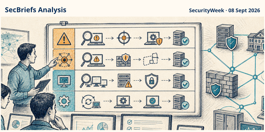 SecBriefs Analysis illustration for “The record Microsoft update should be handled as one coordinated remediation effort”; source SecurityWeek, 08 Sept 2026.