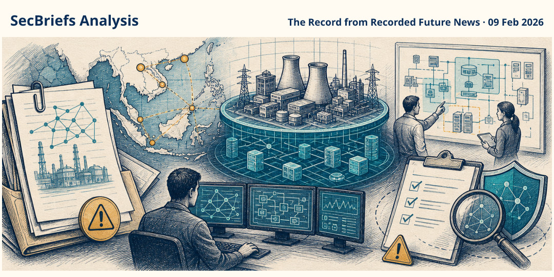 SecBriefs Analysis illustration for “Leaked documents reportedly describe a Chinese platform for rehearsing attacks on neighbors’ critical infrastructure”; source The Record from Recorded Future News, 09 Feb 2026.