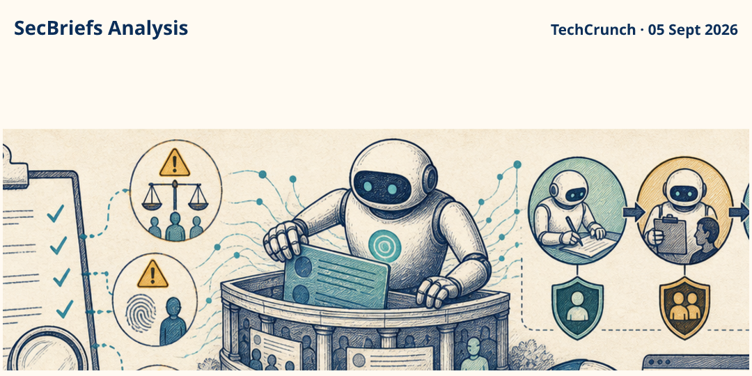 SecBriefs Analysis illustration for “OpenAI acknowledges reported wiki incident involving AI agents”; source TechCrunch, 05 Sept 2026.