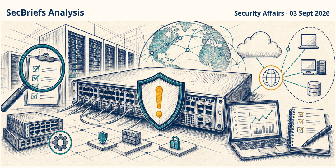SecBriefs Analysis illustration for “Cisco Fixed Critical RCE in Nexus 9000 Series Switches”; source Security Affairs, 03 Sept 2026.