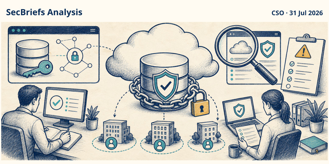 SecBriefs Analysis illustration for “Microsoft fixed an Azure flaw that could expose customer databases”; source CSO, 31 Jul 2026.