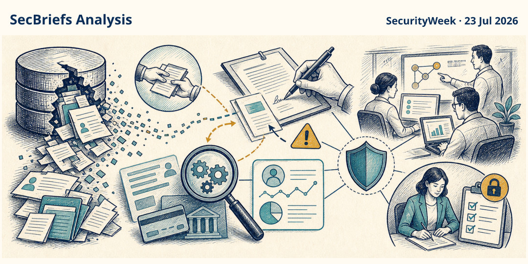 SecBriefs Analysis illustration for “Upbound says breach led to $13 million in fraudulent contract losses”; source SecurityWeek, 23 Jul 2026.