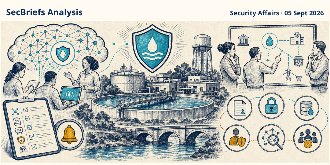 SecBriefs Analysis illustration for “OpenAI Announced $1B in Defensive Tools for Water Utilities”; source Security Affairs, 05 Sept 2026.