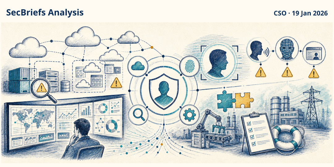 SecBriefs Analysis illustration for “Southeast Asia CISOs Put AI, Identity and Resilience at the Center of 2026 Plans”; source CSO, 19 Jan 2026.