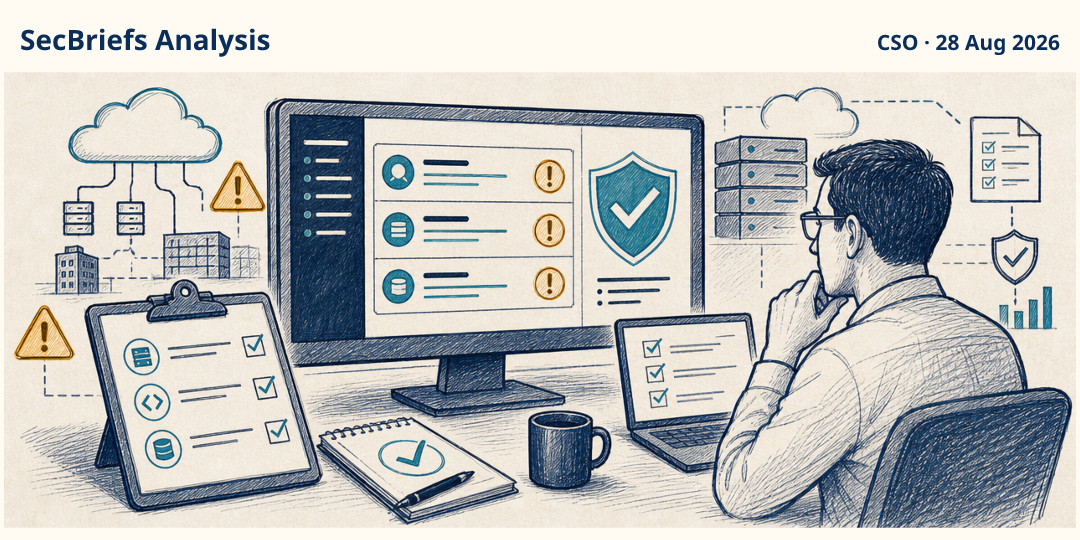 SecBriefs Analysis illustration for “ServiceNow patches three critical AI Platform flaws”; source CSO, 28 Aug 2026.