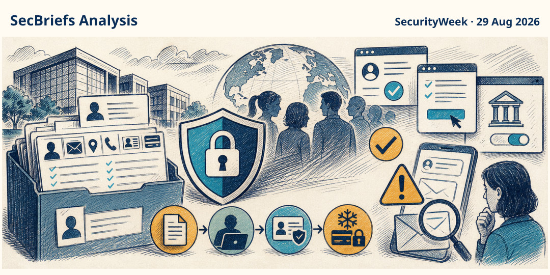 SecBriefs Analysis illustration for “Hasbro says employee personal data may have been accessed”; source SecurityWeek, 29 Aug 2026.