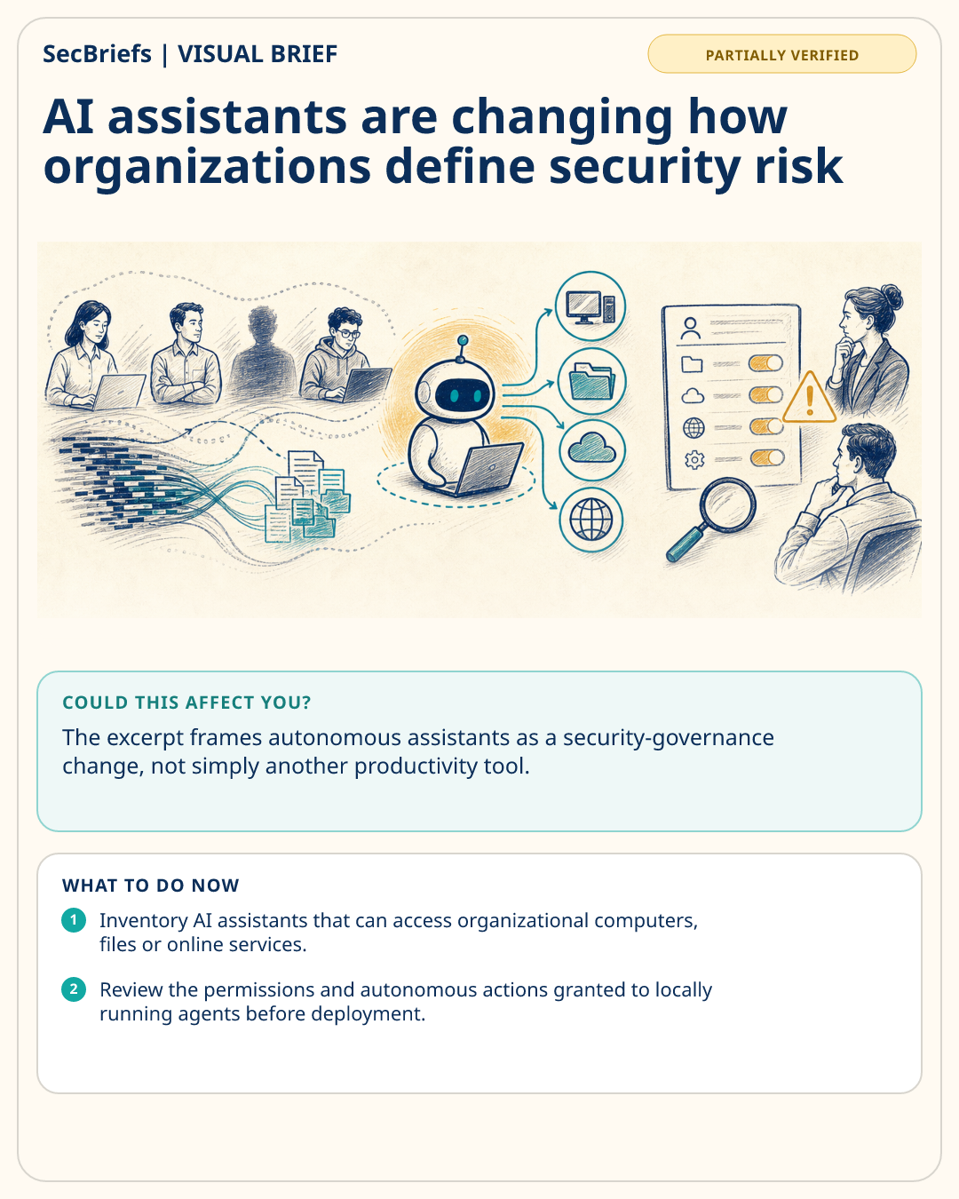 SecBriefs visual brief for AI assistants are changing how organizations define security risk