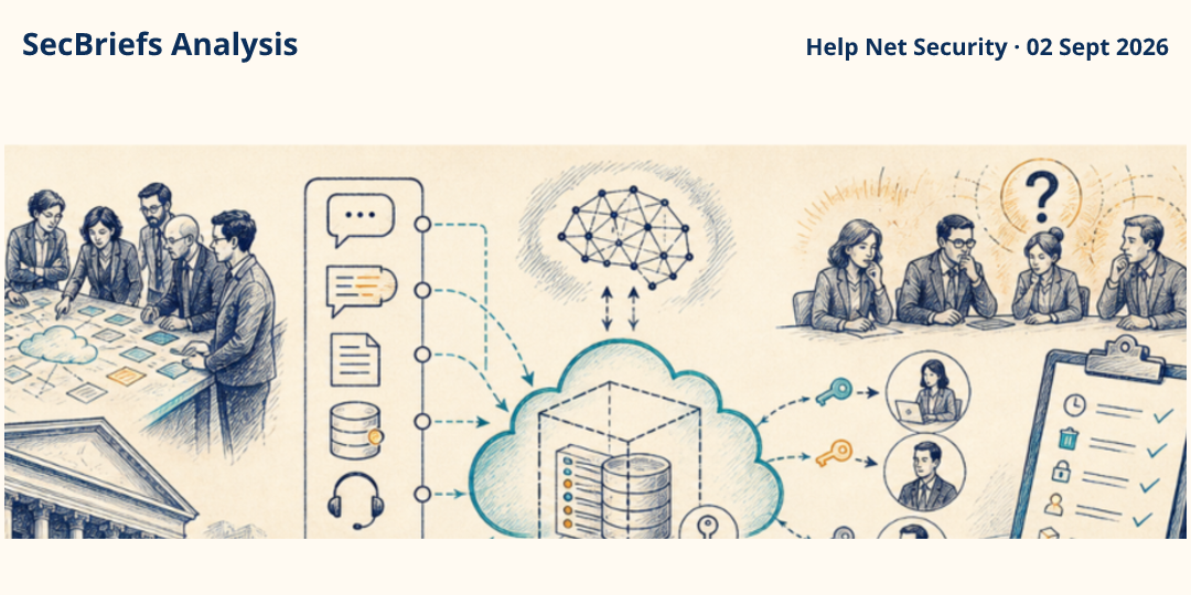 SecBriefs Analysis illustration for “Anthropic’s Enterprise Frontier Safeguards lets your Claude logs stay in your cloud”; source Help Net Security, 02 Sept 2026.
