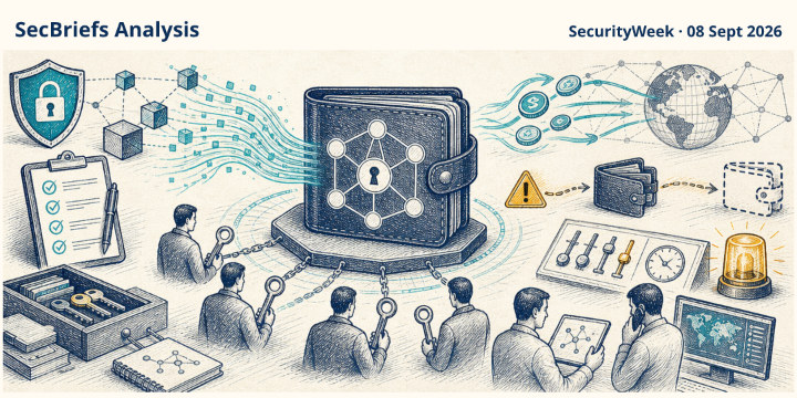 SecBriefs Analysis illustration for “Liquid Network theft highlights the limits of recovery after a wallet compromise”; source SecurityWeek, 08 Sept 2026.